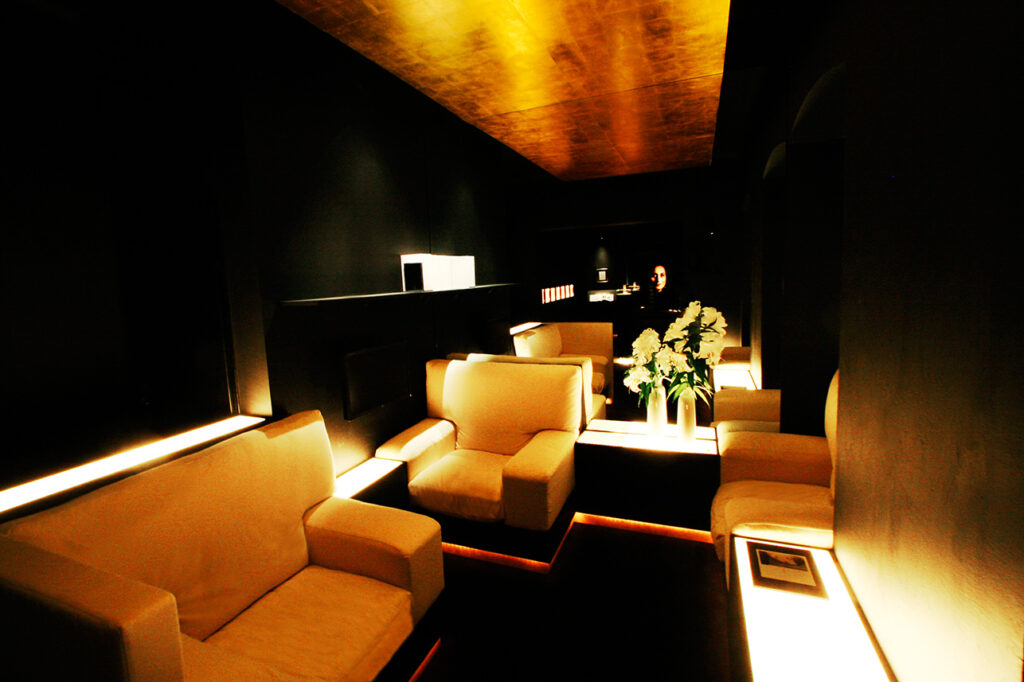 VIP area inside the Puredistance Perfume Lounge in the heart of Vienna