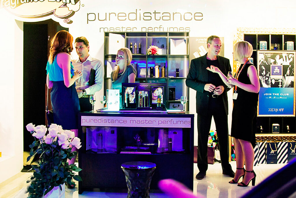 Puredistance Master Perfumes stand at VIP event in Moscow