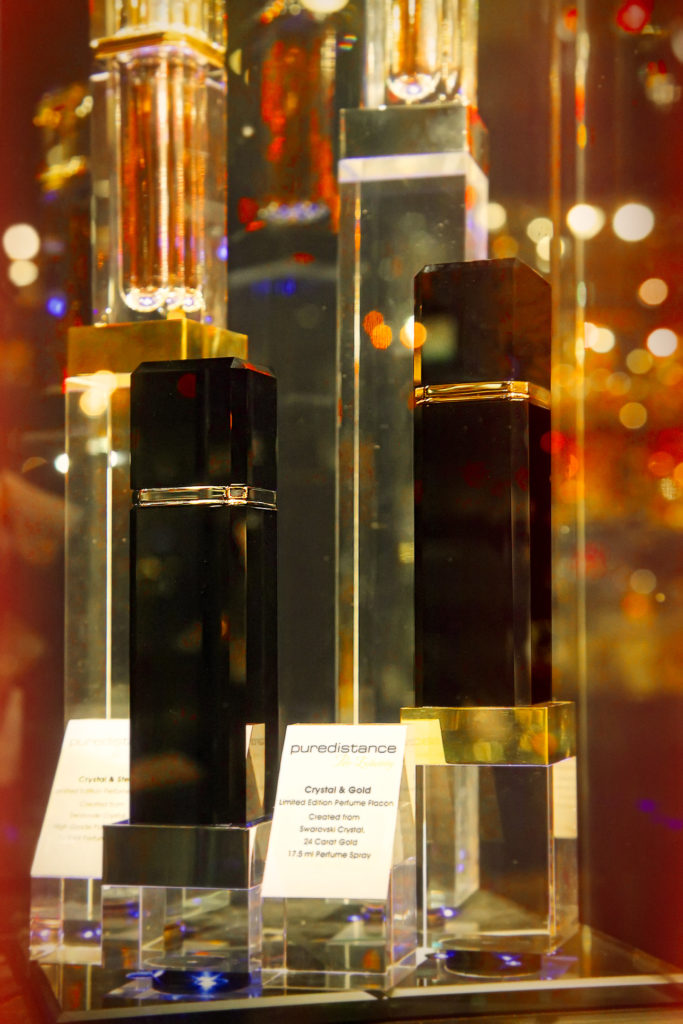 Puredistance on display in Roja Dove Haute Parfumerie in Harrods